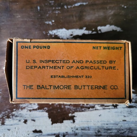 Vintage NUX-IE For Frying And Shortening Box The Baltimore Butterine Co. - Picture 6 of 9